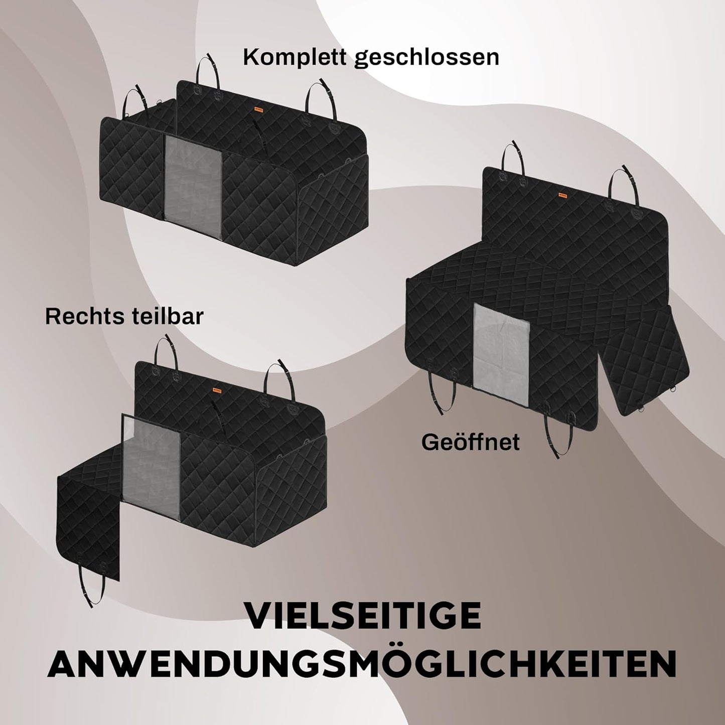 VOYAGE Gepolsterte Autoschondecke für Hunde