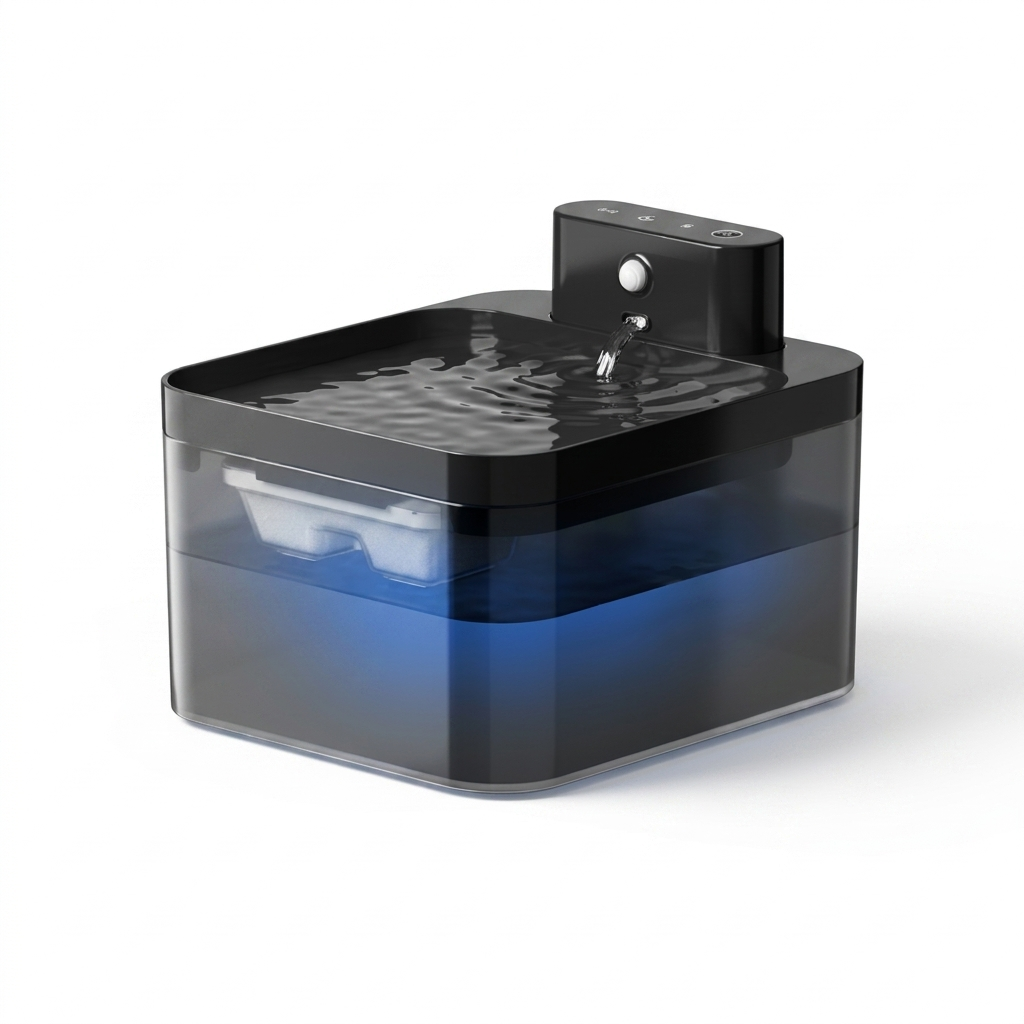 Lumo – Kabelloser Haustier-Trinkbrunnen mit infrarot-Sensor