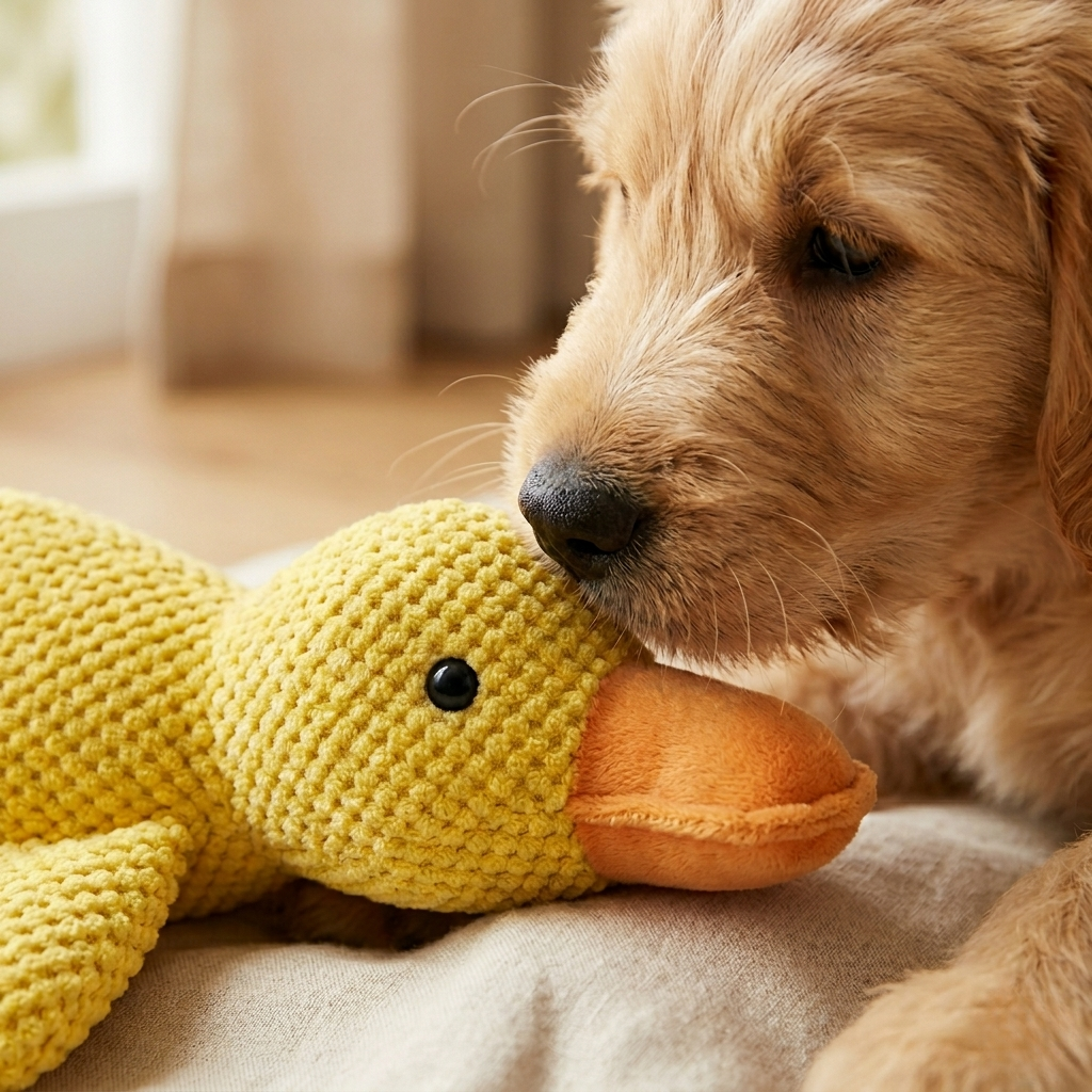 Quacky – Beruhigende Kauspielzeug-Ente